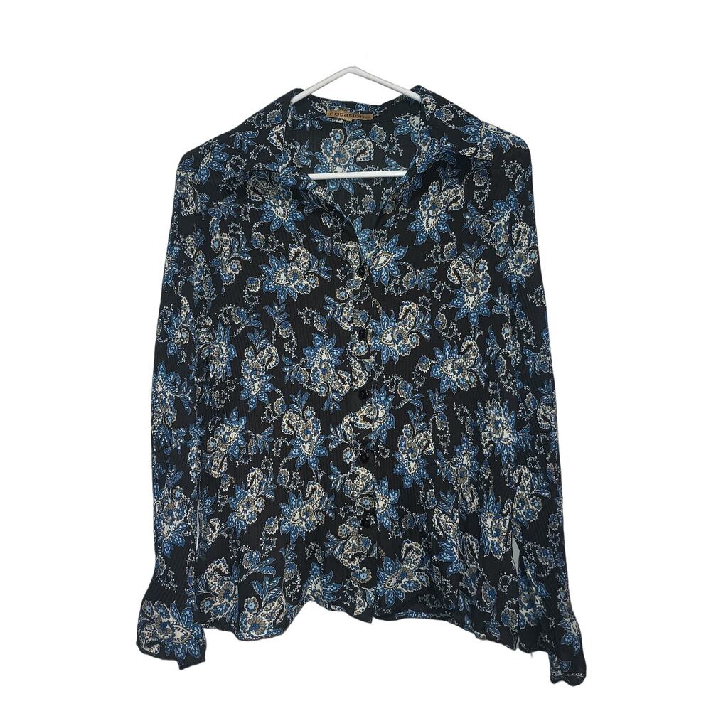 Notations Women's Button Up Shirt Large